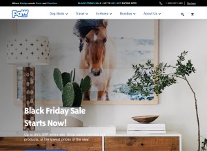 How treatadog.com looks like on a tablet such as an iPad.
