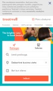 How treatwell.lt looks like on a mobile device such as an iPhone.