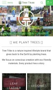 How treetribe.com looks like on a mobile device such as an iPhone.