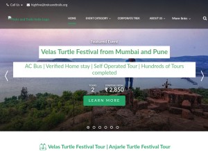 How treksandtrails.org looks like on a tablet such as an iPad.