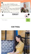 How trendy.vn looks like on a mobile device such as an iPhone.