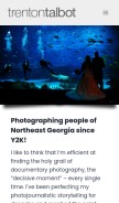 How trentontalbot.com looks like on a mobile device such as an iPhone.