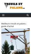 How treuils-et-palans.com looks like on a mobile device such as an iPhone.