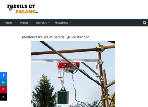 How treuils-et-palans.com looks like on a tablet such as an iPad.