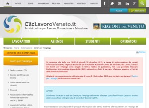 How trevisolavora.it looks like on a tablet such as an iPad.