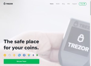 How trezor.io looks like on a tablet such as an iPad.