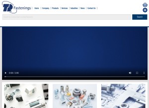 How trfastenings.com looks like on a tablet such as an iPad.
