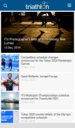 How triathlon.org looks like on a mobile device such as an iPhone.