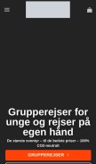 How trinusrejser.dk looks like on a mobile device such as an iPhone.