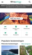 How tripadvisor.be looks like on a mobile device such as an iPhone.