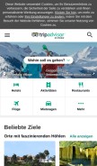 How tripadvisor.ch looks like on a mobile device such as an iPhone.