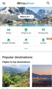How tripadvisor.com looks like on a mobile device such as an iPhone.