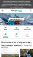 How tripadvisor.fr looks like on a mobile device such as an iPhone.