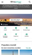 How tripadvisor.se looks like on a mobile device such as an iPhone.
