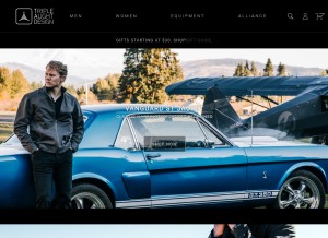 How tripleaughtdesign.com looks like on a tablet such as an iPad.