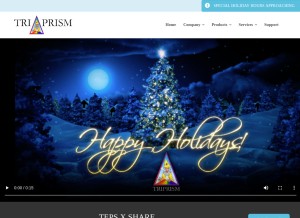 How triprism.com looks like on a tablet such as an iPad.