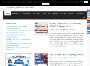 How trishtech.com looks like on a tablet such as an iPad.