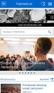 How trojmiasto.pl looks like on a mobile device such as an iPhone.