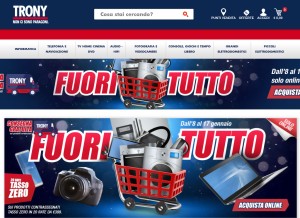 How trony.it looks like on a tablet such as an iPad.