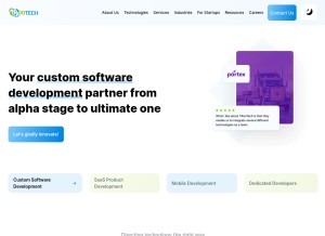How trootech.com looks like on a tablet such as an iPad.