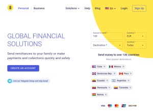 How tropipay.com looks like on a tablet such as an iPad.
