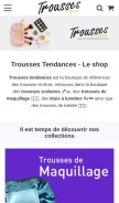 How troussestendances.com looks like on a mobile device such as an iPhone.
