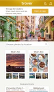 How trover.com looks like on a mobile device such as an iPhone.