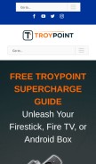 How troypoint.com looks like on a mobile device such as an iPhone.