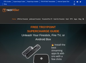 How troypoint.com looks like on a tablet such as an iPad.