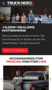 How truck-hero.com looks like on a mobile device such as an iPhone.