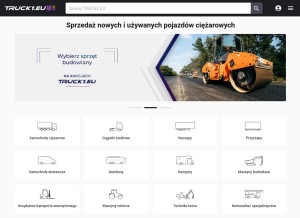 How truck1-pl.com looks like on a tablet such as an iPad.