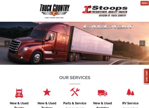 How truckcountry.com looks like on a tablet such as an iPad.
