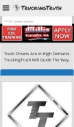 How truckingtruth.com looks like on a mobile device such as an iPhone.