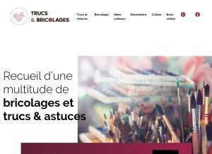 How trucsetbricolages.com looks like on a tablet such as an iPad.