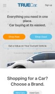 How truecar.com looks like on a mobile device such as an iPhone.