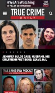 How truecrimedaily.com looks like on a mobile device such as an iPhone.