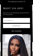 How truegloryhair.com looks like on a mobile device such as an iPhone.