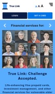 How truelinkfinancial.com looks like on a mobile device such as an iPhone.