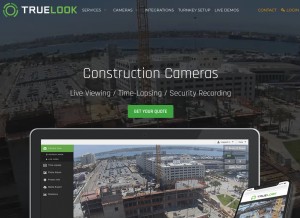 How truelook.com looks like on a tablet such as an iPad.