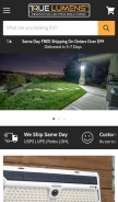 How truelumens.com looks like on a mobile device such as an iPhone.
