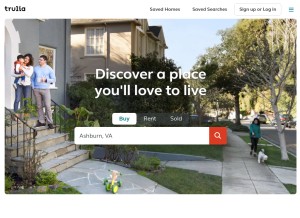 How trulia.com looks like on a tablet such as an iPad.