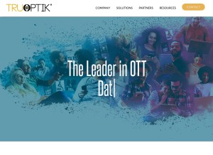 How truoptik.com looks like on a tablet such as an iPad.