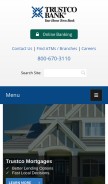 How trustcobank.com looks like on a mobile device such as an iPhone.