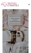 How trustedcosmetics.pl looks like on a mobile device such as an iPhone.