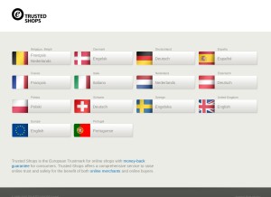 How trustedshops.com looks like on a tablet such as an iPad.
