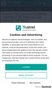 How trustnet.com looks like on a mobile device such as an iPhone.