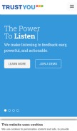 How trustyou.com looks like on a mobile device such as an iPhone.