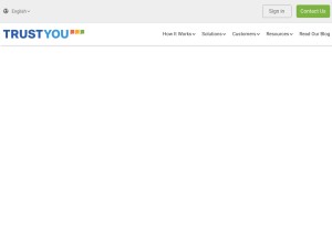 How trustyou.com looks like on a tablet such as an iPad.