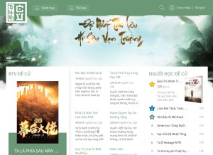 How truyencv.com looks like on a tablet such as an iPad.