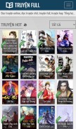 How truyenfull.vn looks like on a mobile device such as an iPhone.